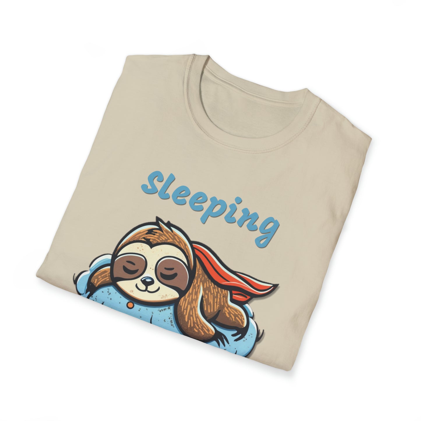 Funny Sloth T Shirt - Sleeping is my Superpower - Unisex Softstyle