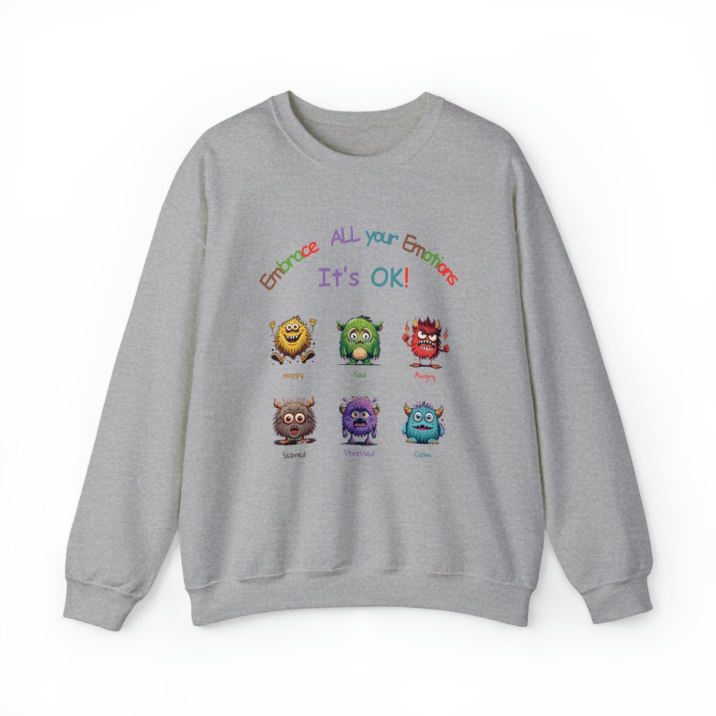 Embrace your emotions-Feelings Unisex Heavy Blend™ Crewneck Sweatshirt