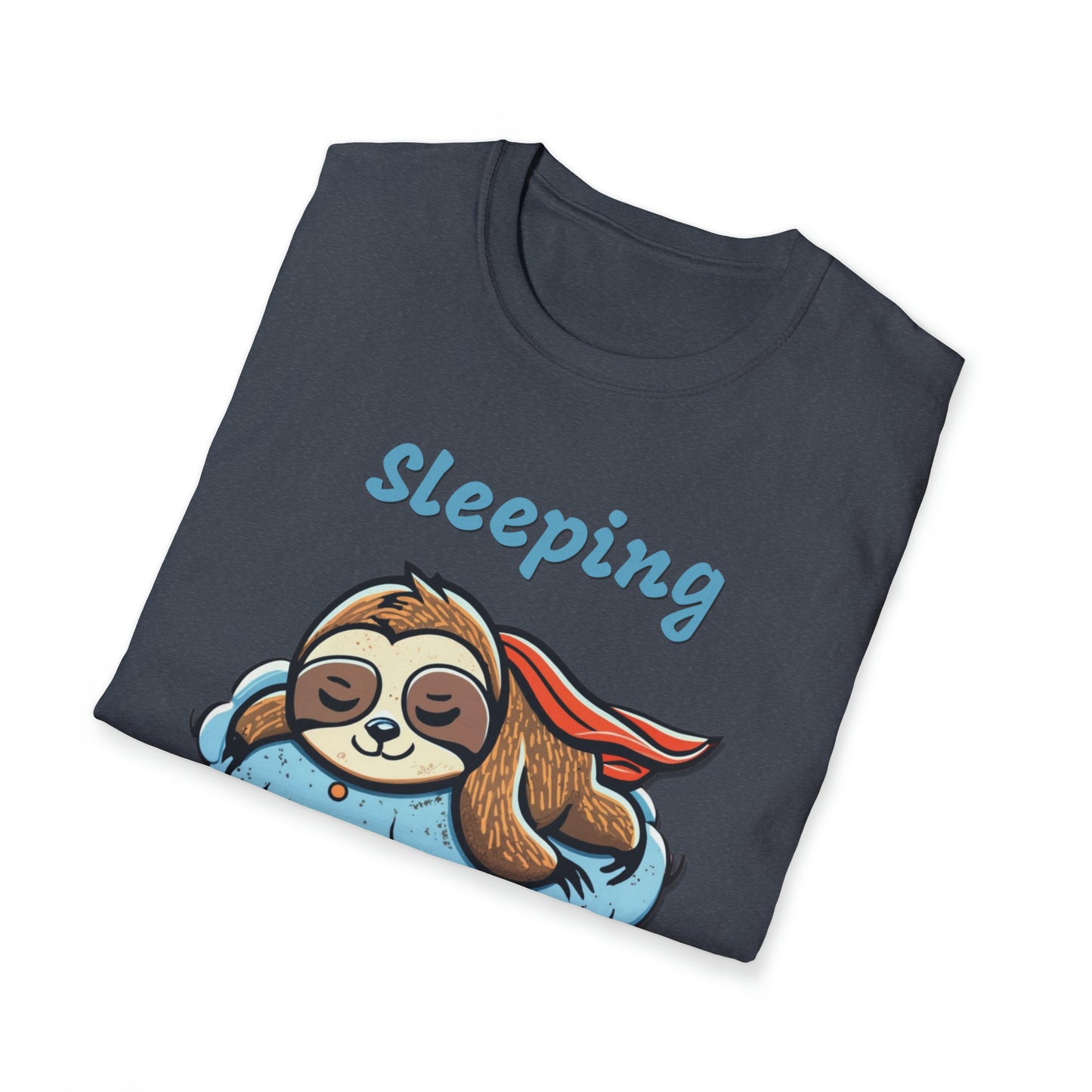 Funny Sloth T Shirt - Sleeping is my Superpower - Unisex Softstyle
