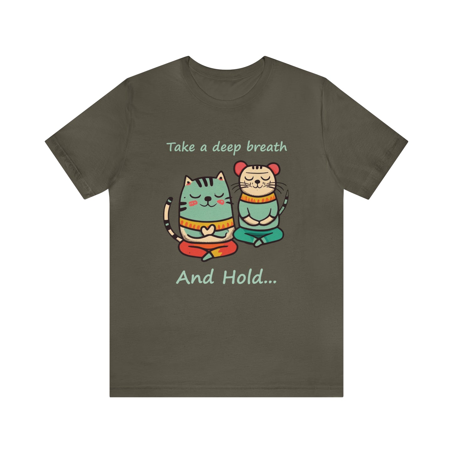 Deep Breath and Hold-Cat and Mouse-Unisex Jersey Short Sleeve Tee