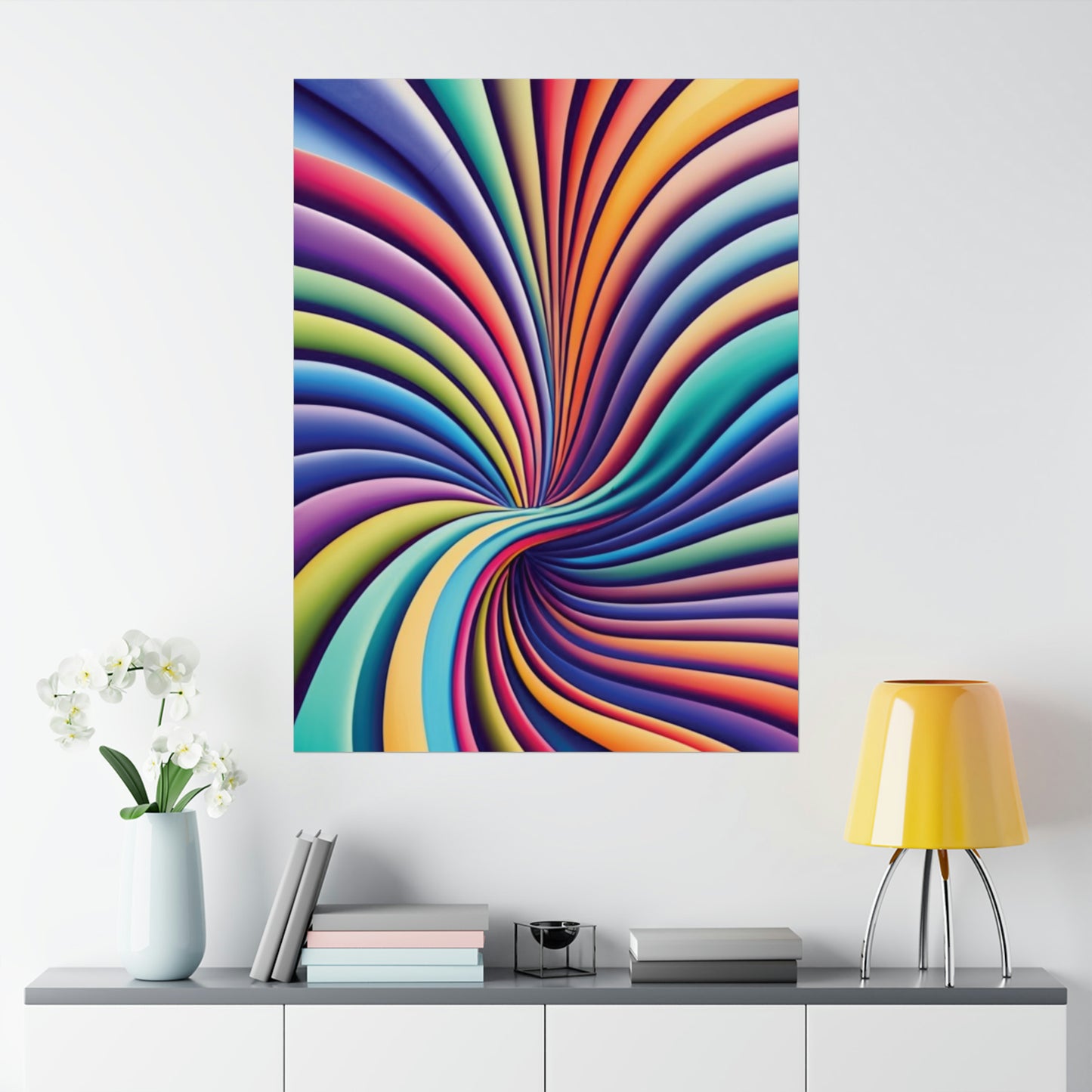 528 Hz Solfeggio Frequency Art - Emotional and Physical Healing - Museum Grade Matte Vertical Posters