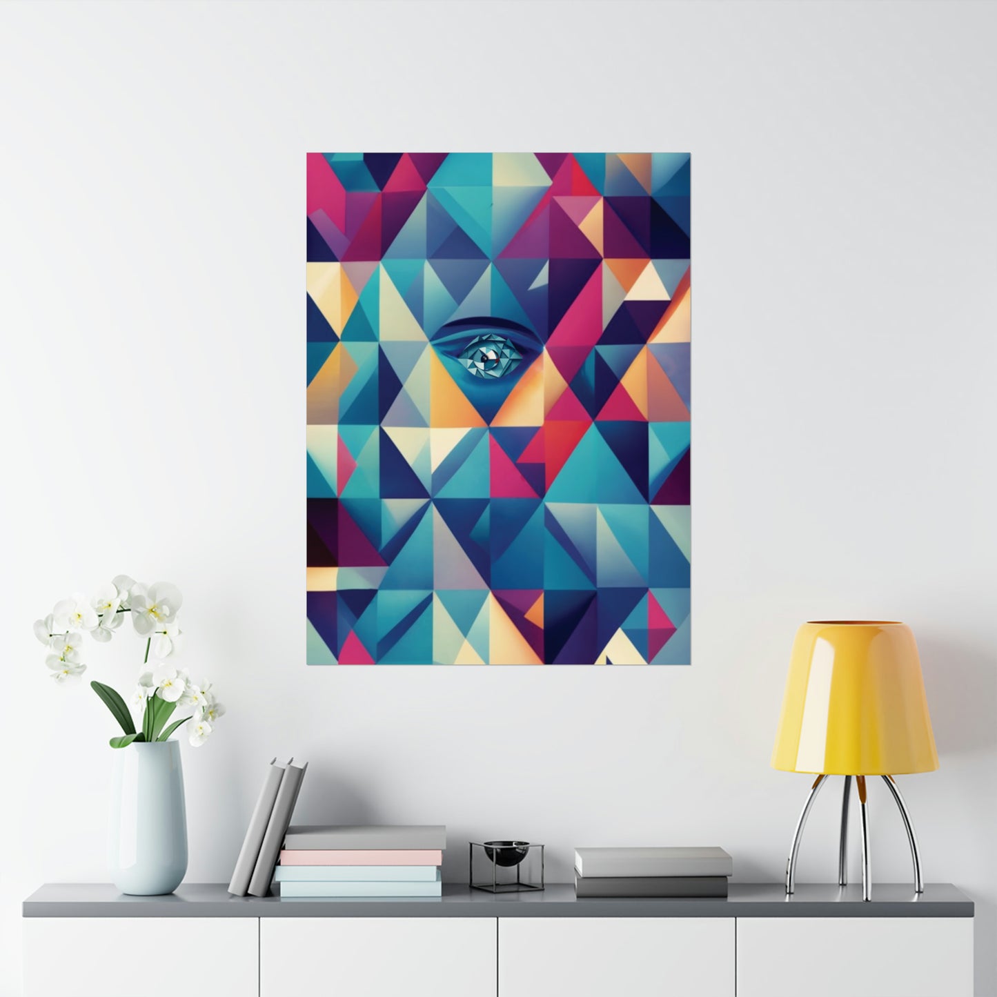 963 Hz Frequency Art - Connecting With The Source of Creation - Museum Grade Matte Vertical Posters