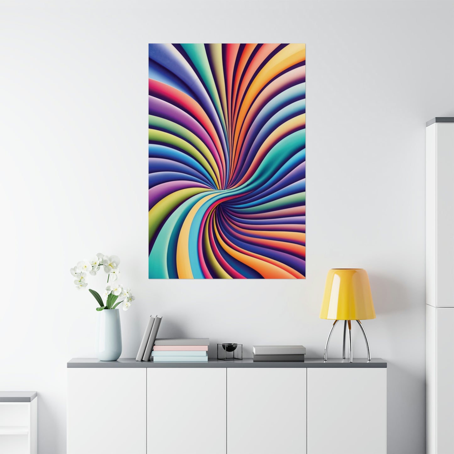 528 Hz Solfeggio Frequency Art - Emotional and Physical Healing - Museum Grade Matte Vertical Posters