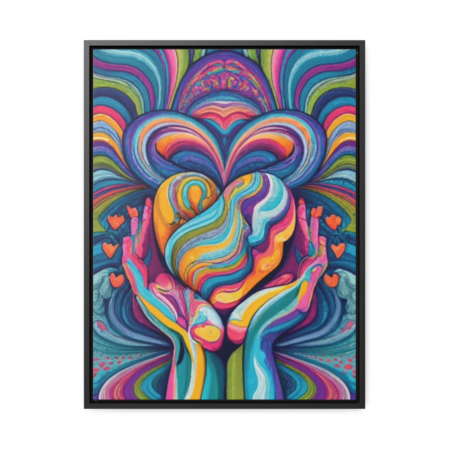 Self Love frequency Artwork - Gallery Canvas Wraps, Vertical Frame