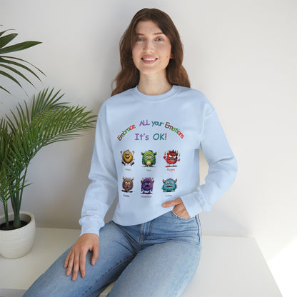 Embrace your emotions-Feelings Unisex Heavy Blend™ Crewneck Sweatshirt