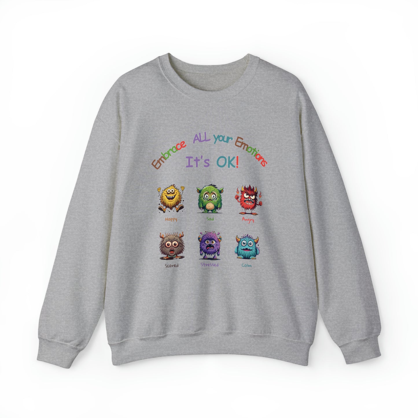 Embrace your emotions-Feelings Unisex Heavy Blend™ Crewneck Sweatshirt