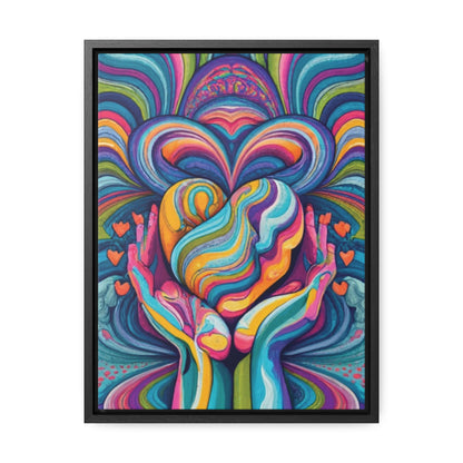 Self Love frequency Artwork - Gallery Canvas Wraps, Vertical Frame