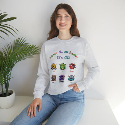 Embrace your emotions-Feelings Unisex Heavy Blend™ Crewneck Sweatshirt