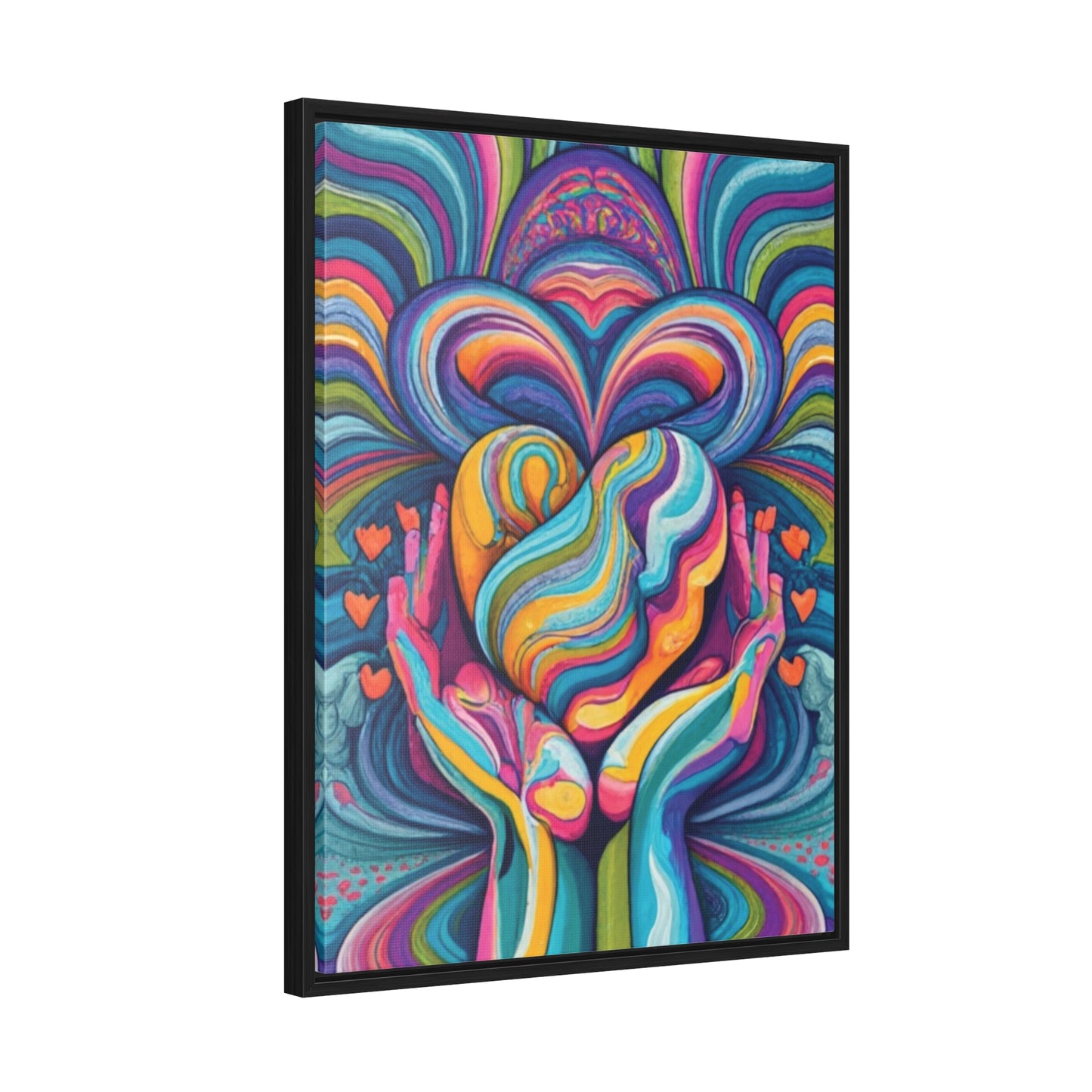 Self Love frequency Artwork - Gallery Canvas Wraps, Vertical Frame