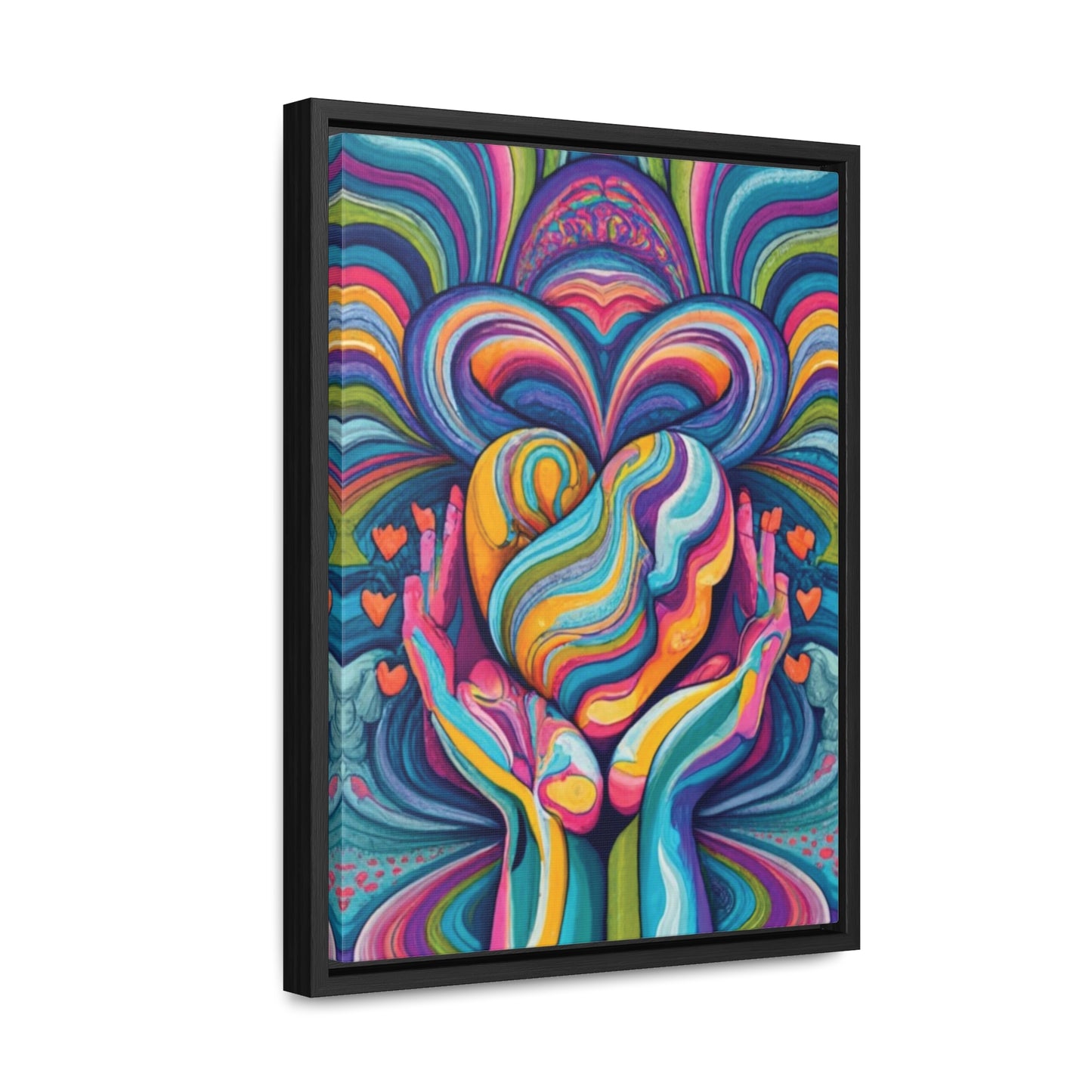 Self Love frequency Artwork - Gallery Canvas Wraps, Vertical Frame